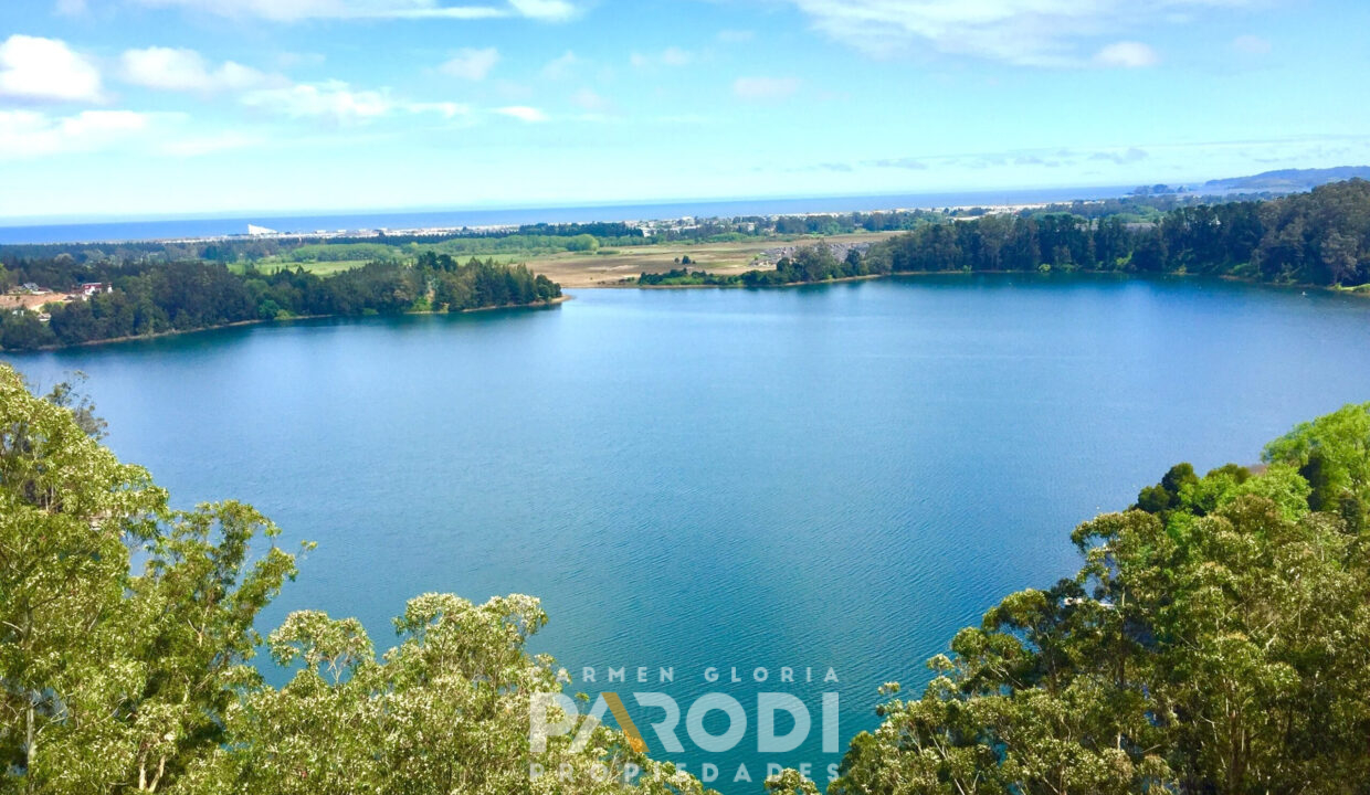 vista laguna y mar